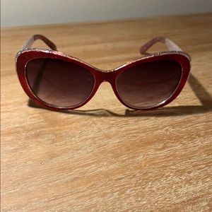 Red sparkle sunglasses